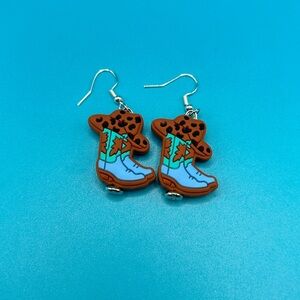 Country Boots & 🤠 Hat Earrings